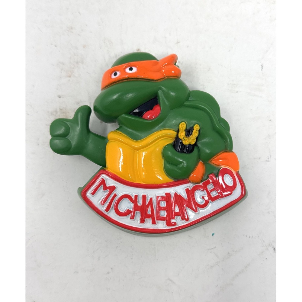 Teenage Mutant‎ Ninja Turtles Michelangelo Belt Clip 1989 Burger King Vintage BK